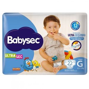 Fralda Babysec Jumbo G 22 Unidades