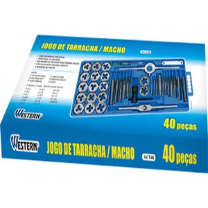 Tarraxa Macho/Femea 40 Peças