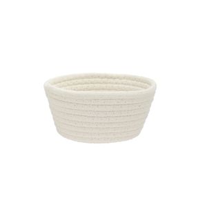Cesto Tecido Branco 17 cm