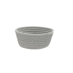 Cesto Tecido Cinza 17 cm