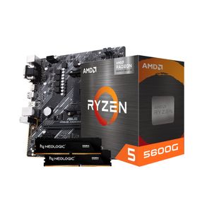 KIT UPGRADE AMD RYZEN 5 5600G, PLACA MAE A520M-E PRIME ASUS, 16GB DDR4, NEOLOGIC - NLI84110