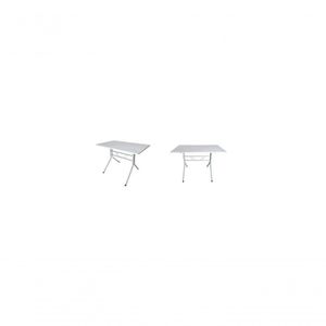 Kit 2 Mesas Moema 120x70 Branca Base Branca