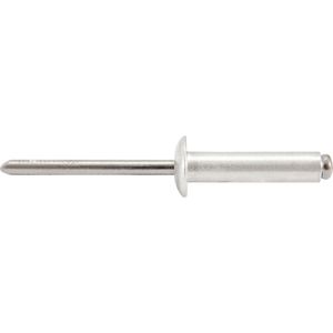Rebite Repuxo De Alumínio 4,8x25,0mm Mandril Aço Com 50 Peça