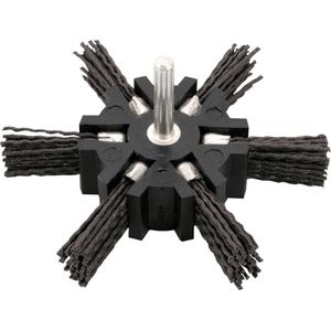 Escova Circular Nylon Seccionada 4'' c/ Haste 1/4'' Vonder
