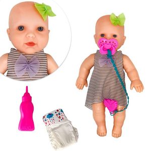 Boneca Babidu Faz Xixi na Fralda Quando Bebe Água Acessórios