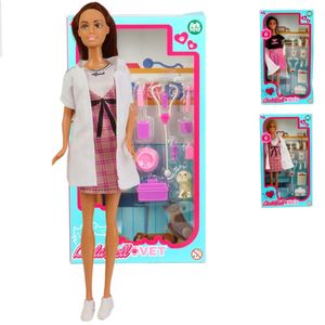 Boneca Profissões com Acessórios Colors - Tudo em Caixa