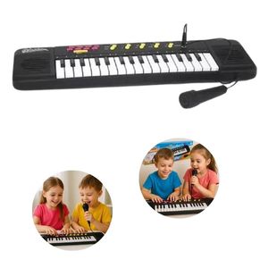 Piano Teclado Pop Musical com Microfone Brinquedo Infantil
