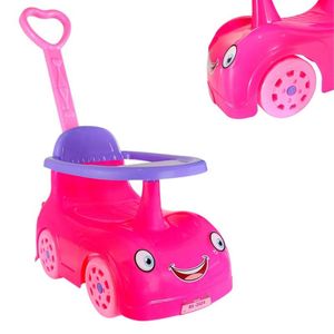 Carrinho Aconchego para Bonecas com Empurrador Colorido