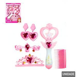 Acessórios Para Boneca 06 Peças Lucy Fada Coração - Tudo em Caixa