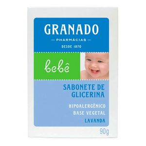 Sabonete Barra de Glicerina Granado Bebê Lavanda 90g