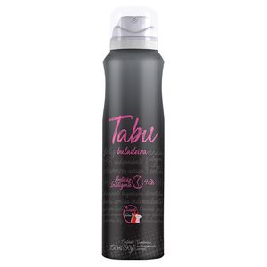 Kit Desodorante Aerosol Antitranspirante Tabu Baladeira 150ML com 6 Unidades