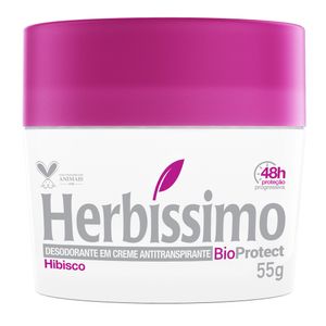 Desodorante Herbíssimo Creme Antitranspirante Bioprotect Hibisco 55G