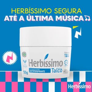 Desodorante Creme Antitranspirante Talco Herbissimo 55G