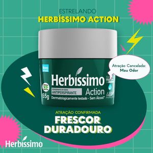 Desodorante Creme Antitranspirante Action Herbissimo 55G