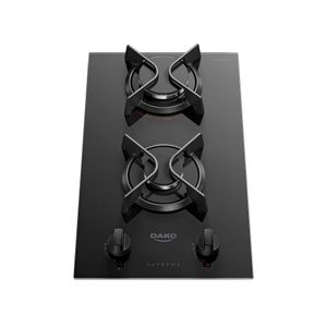 Cooktop 2 Bocas A Gás com Mesa de Vidro Dako Supreme Bivolt