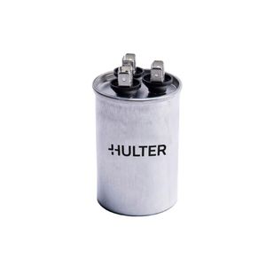 Capacitor Duplo 70+7 MFD Terminal Corpo Metal Hulter - 440V