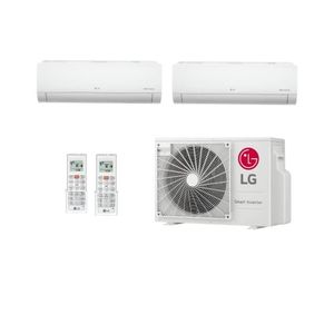 Ar Condicionado Multi Split Inverter Hi Wall LG 18000 BTUs (9000+12000) Quente/Frio Z2UW18GFB1.AWGZBR7 - 220V