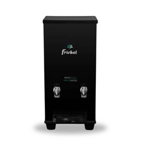 Bebedouro Industrial de Mesa Frisbel 25 Litros 1 Torneira Gelada e 1 Natural Black - 110V