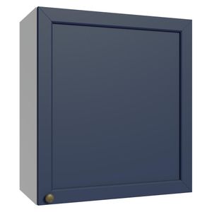 Armário Aéreo 60 cm 1 Porta Branco/Azul Vik Madesa