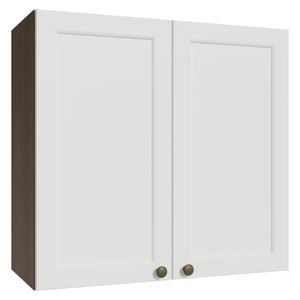 Armário Aéreo 70 cm 2 Portas Rustic/Branco Vik Madesa