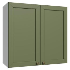 Armário Aéreo 70 cm 2 Portas Branco/Verde Vik Madesa