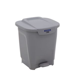 Lixeira Tramontina T-Force em Polipropileno Cinza 25 L