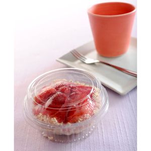 Embalagem Mini Doce Redondo G645 Transparente 300un 120ml Galvanotek