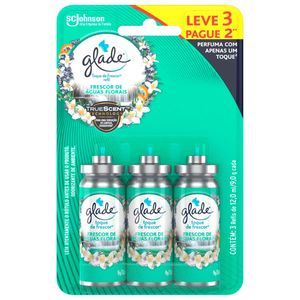 Desodorizador Glade Toque de Frescor Refil Frescor de Águas Florais 12ml Leve 3 Pague 2