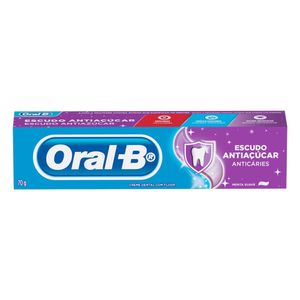 Creme Dental Menta Suave Oral-B Escudo Antiaçúcar Caixa 70g