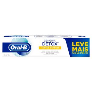 Creme Dental Tartar Defense Mint Oral-B Gengiva Detox Caixa 130g Leve Mais Pague Menos