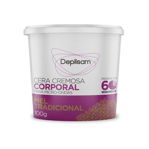 Cera Cremosa Depilsam de Micro-Ondas Mel 100G