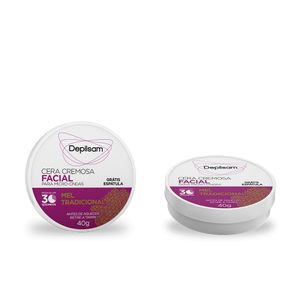 Cera Cremosa Facial Depilsam de Micro-Ondas Mel 40G