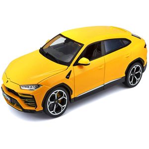 Miniatura Carro Lamborghini Urus 1/18 Plus Amarelo Bburago 11042