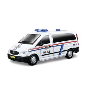 Miniatura Carro Mercedes Benz Vito 1/50 Emergency Branco Bburago 32009