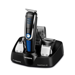 Aparador De Pelos Mondial BG-03 Super Groom 10 Em 1 Recarregável Bivolt