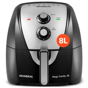 Fritadeira Sem Óleo Air Fryer Mondial AFN-80-BI Preta 8L 127V