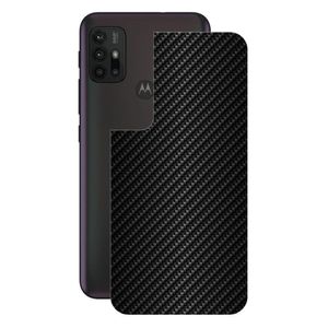 Película para Moto G30 -Traseira Fibra Carbono Preta-Gshield