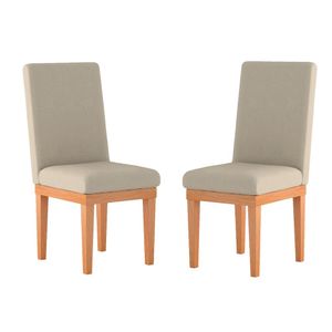 Cadeira De Jantar Balaqui Decor Estofada, 2 Unidades