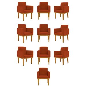 Kit 10 Poltronas Decorativa Reforçada Oferta Balaqui Decor