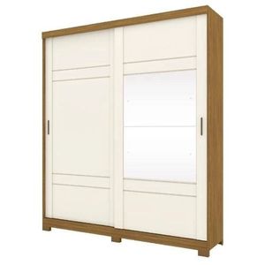 Guarda Roupa Henn Verg 2 Portas Deslizantes Nature/Off White