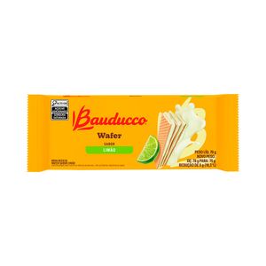 Biscoito Wafer Bauducco Recheio Limão Pacote 70g