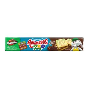 Biscoito Recheio Chocolate Suíço Richester Animados Zoo 130g