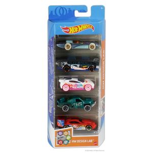 Kit Carrinhos Hot Wheels 5 Carros Hw Design Lab Mattel Gtn34