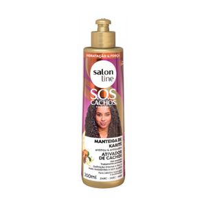 Ativador De Cachos Salon Line S.O.S Cachos Manteiga De Karité 300ml