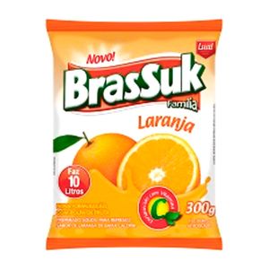 Refresco em Pó de Laranja Brassuk 300g