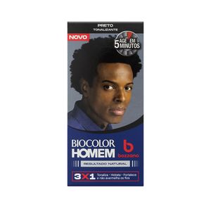 Tonalizante Bozzano Biocolor Preto Homem