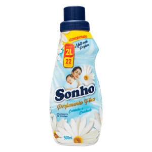 Amaciante de Roupa Concentrado Carinho e Cuidado Sonho Perfumaria Fina Frasco 500ml