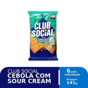 Biscoito Salgado Club Social Cebola com Sour Cream 141g