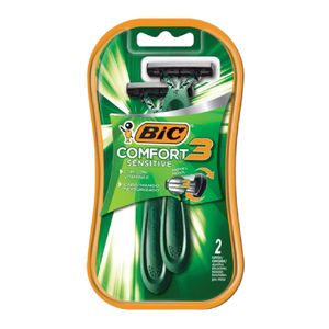 Aparelho Descartável para Barbear Bic Comfort 3 Advance Sensitive 2 Unidades