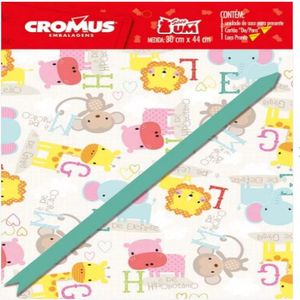Kit Saco Para Presente Cromus Bebê 35x54 Sortido